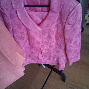 Pink Floral Blazer